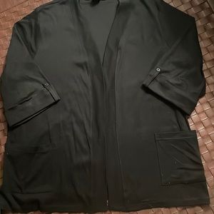 Rafaella 100% Cotton Black Cardigan Size 2X